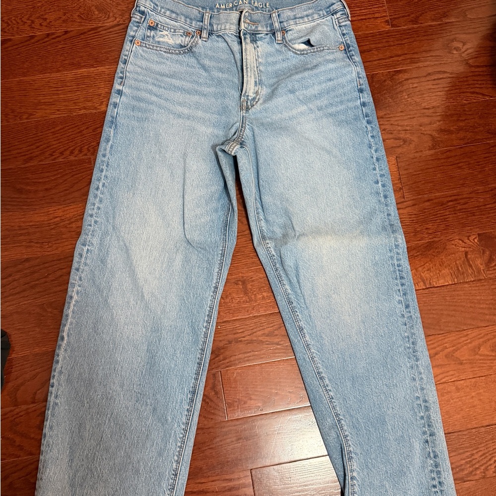 American Eagle Outfitters Light Blue Women's Straight Jeans